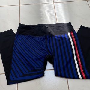 Athleta Patriotic Striped Leggings